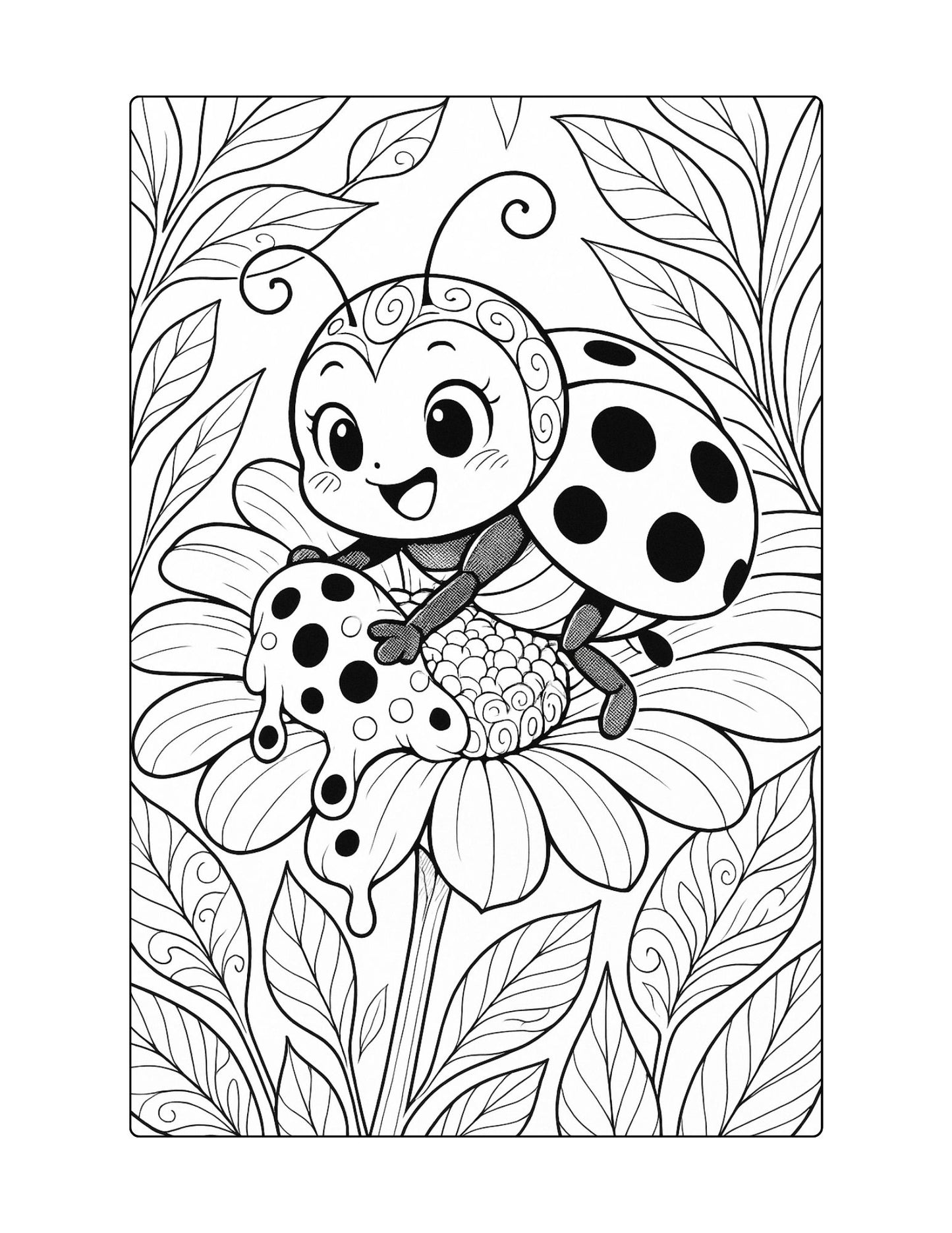 Bug Coloring Pages Reading Fluency