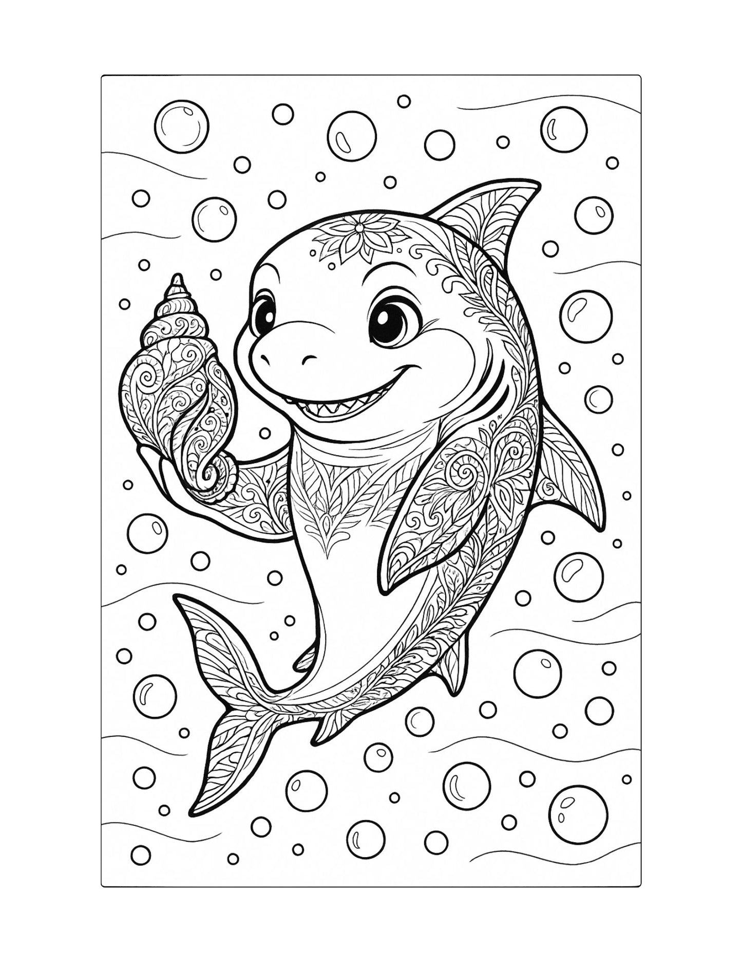 Baby Shark Coloring Pages Reading Fluency for Second Grade