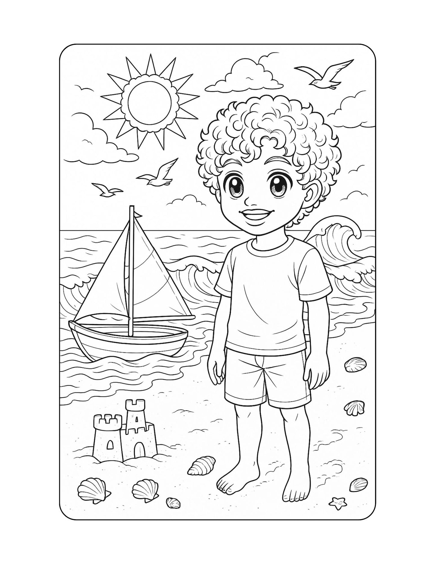 Beach Coloring Pages Second Grade Reading Fluency