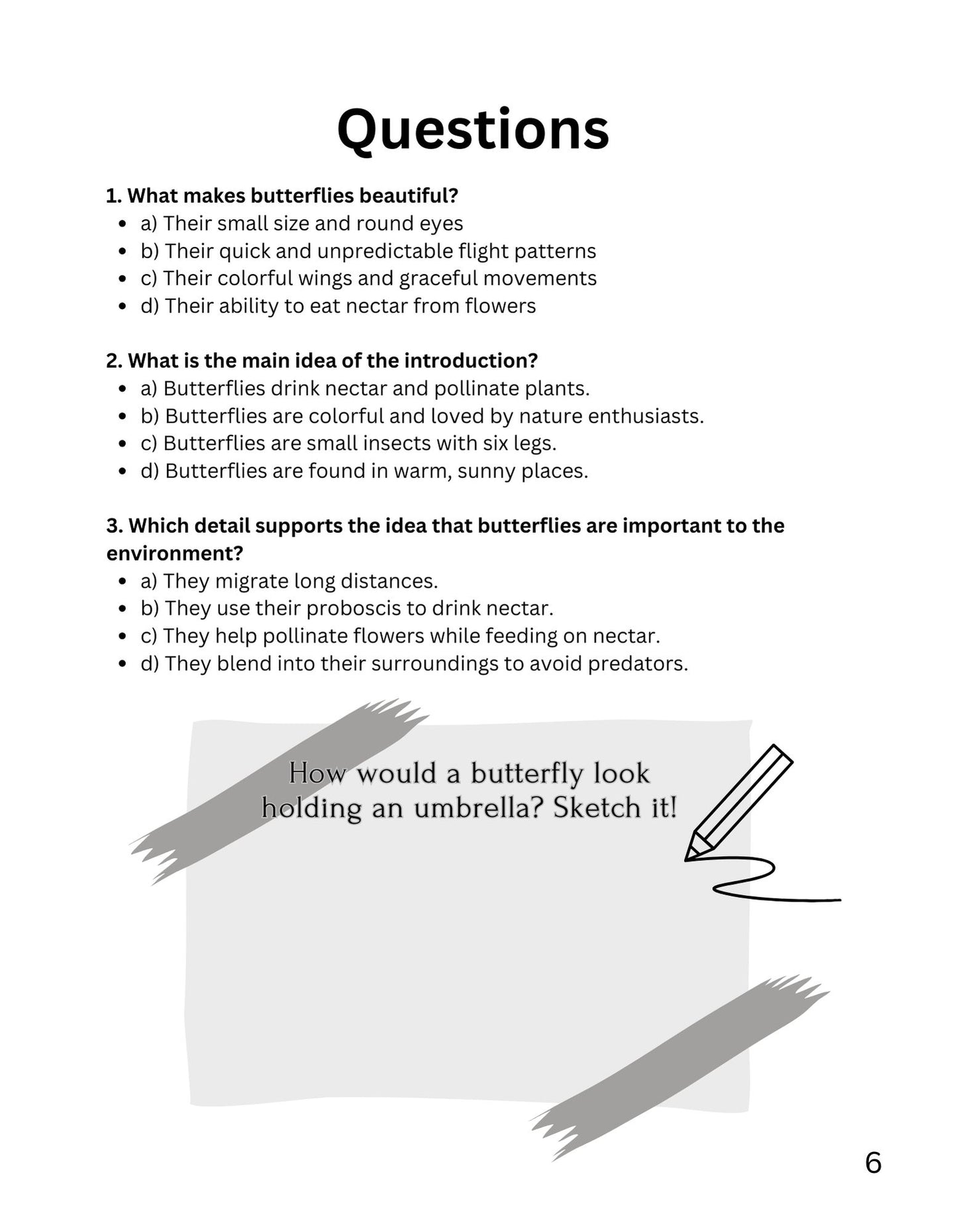 30 Minute Reading Test Grade 3:Insects