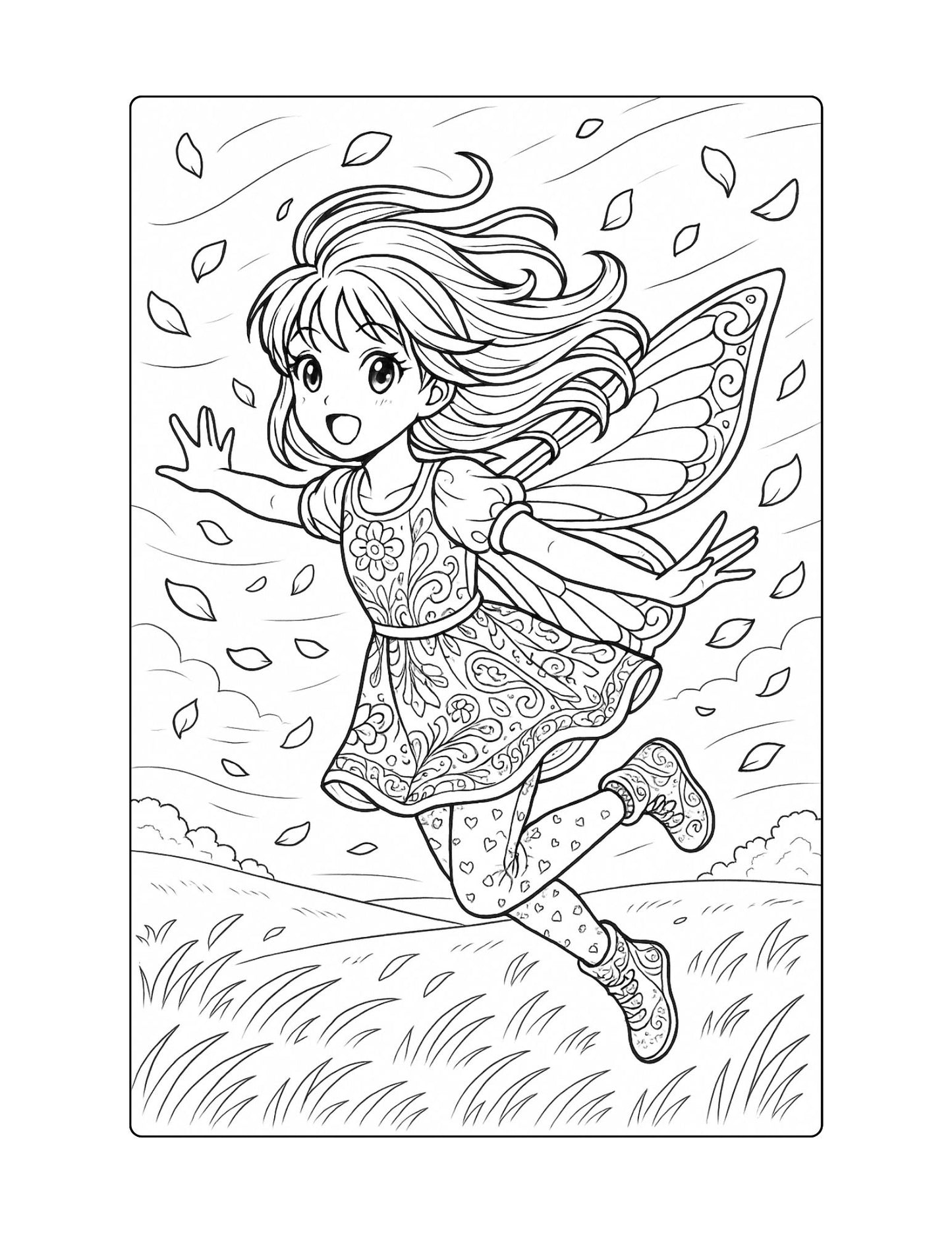 Butterfly Coloring Page Reading Fluency for Second Grade