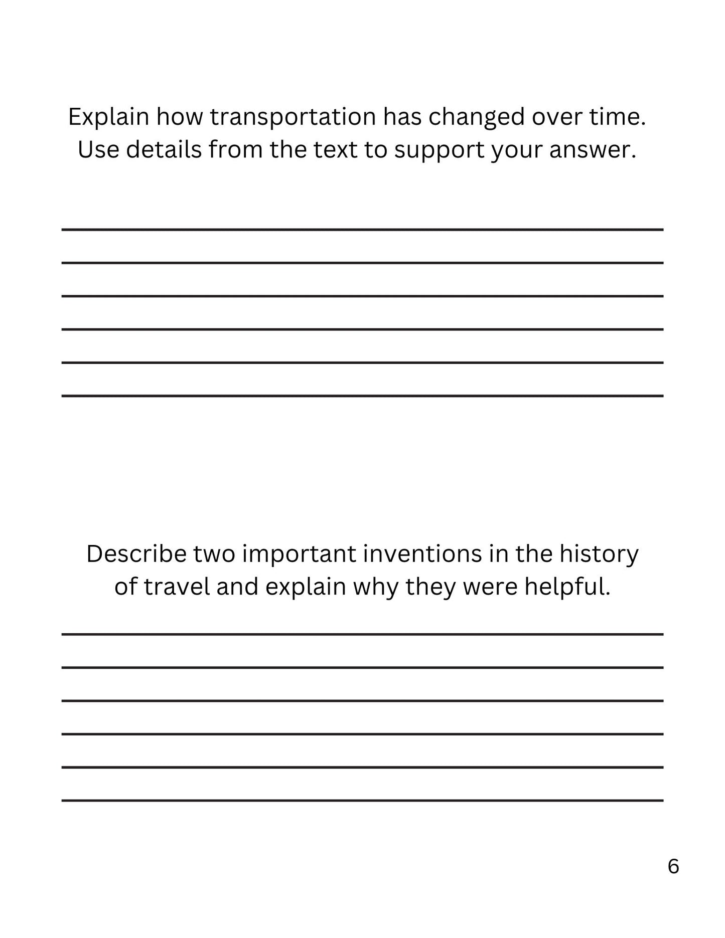 WIZ KIDS READING TEST GRADE 4: Trains, Planes and Automobiles