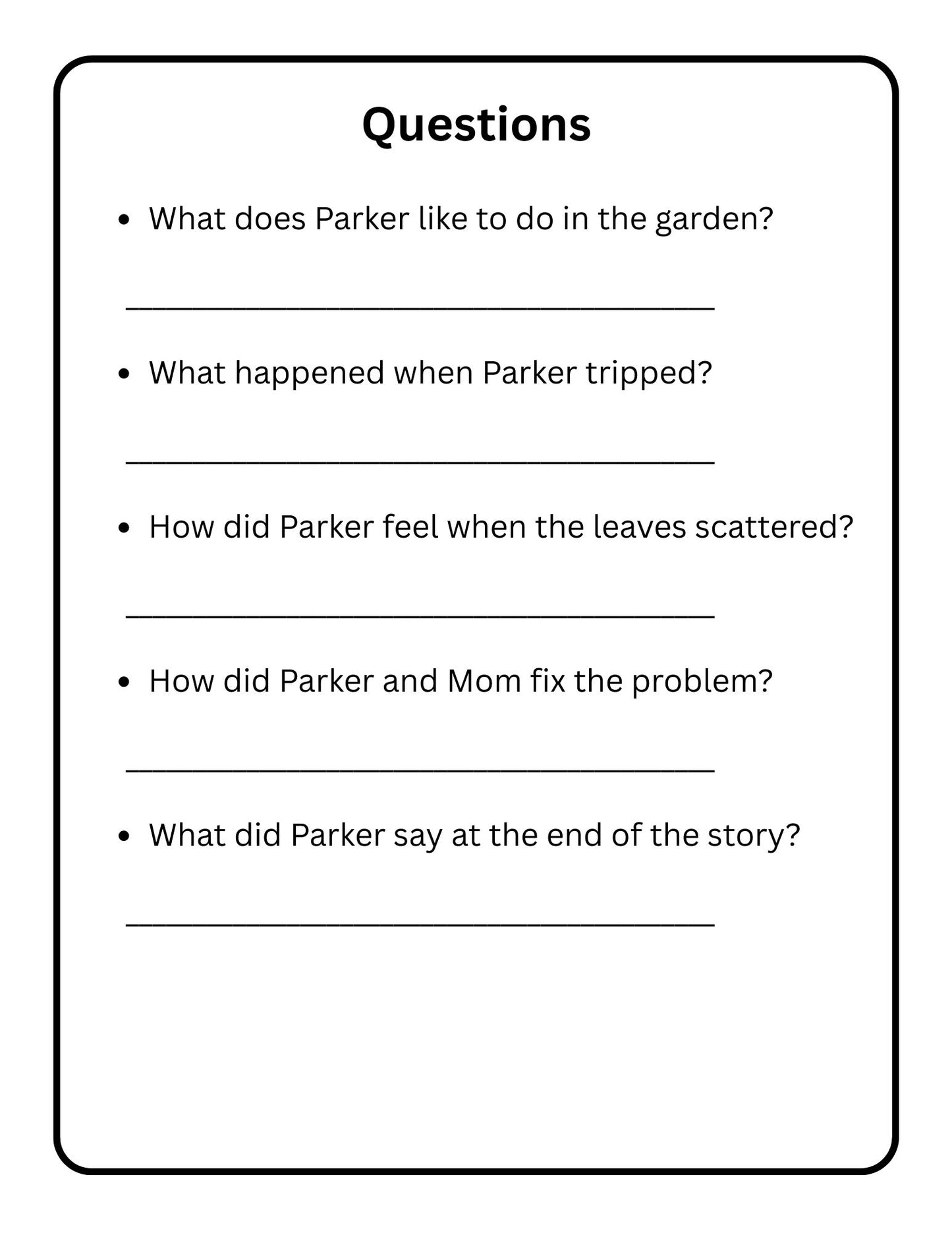 First Grade Reading Comprehension Decodable Passages 5