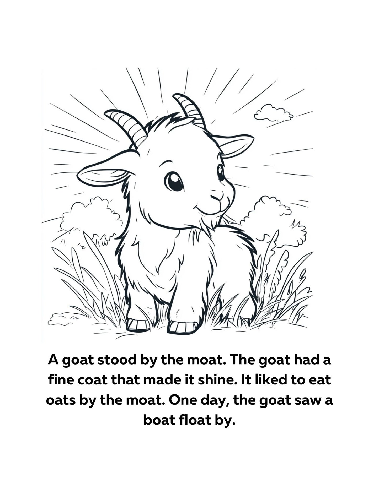 Decodable Coloring Book Word Families 4