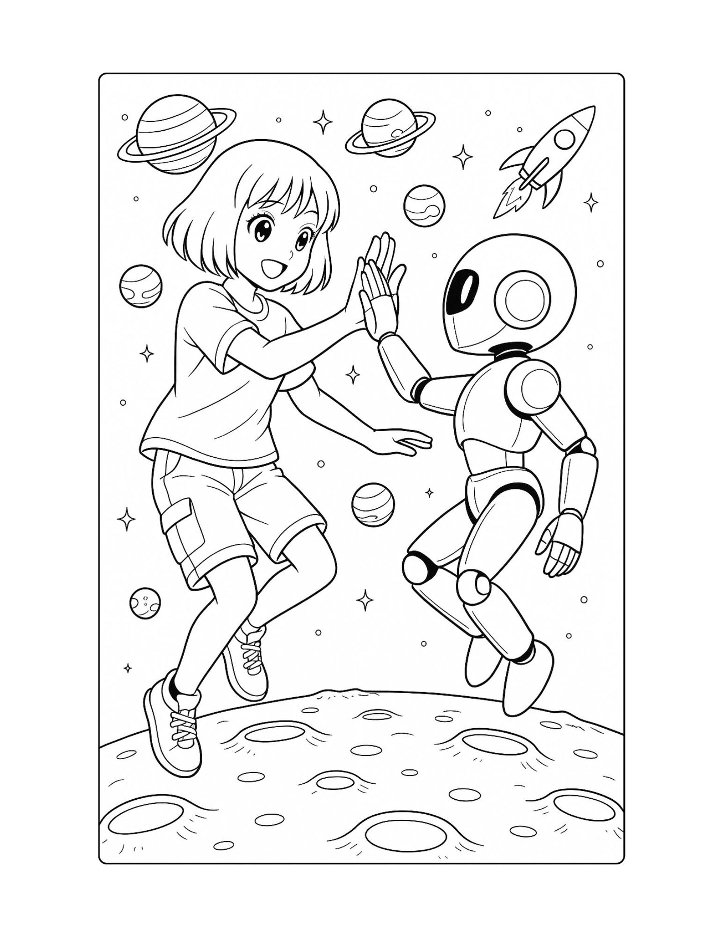 Anime Coloring Pages Reading Fluency for Second Grade