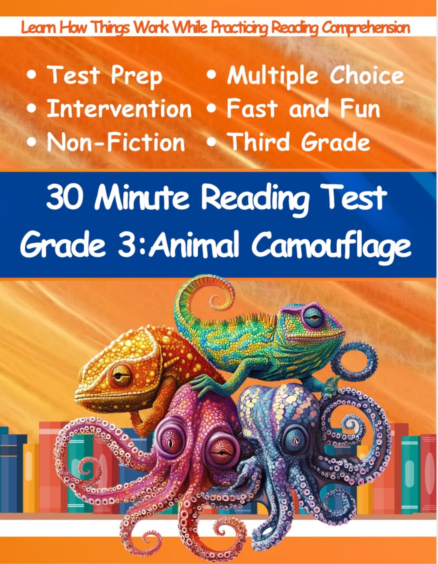 30 Minute Reading Test Grade 3: Spiders