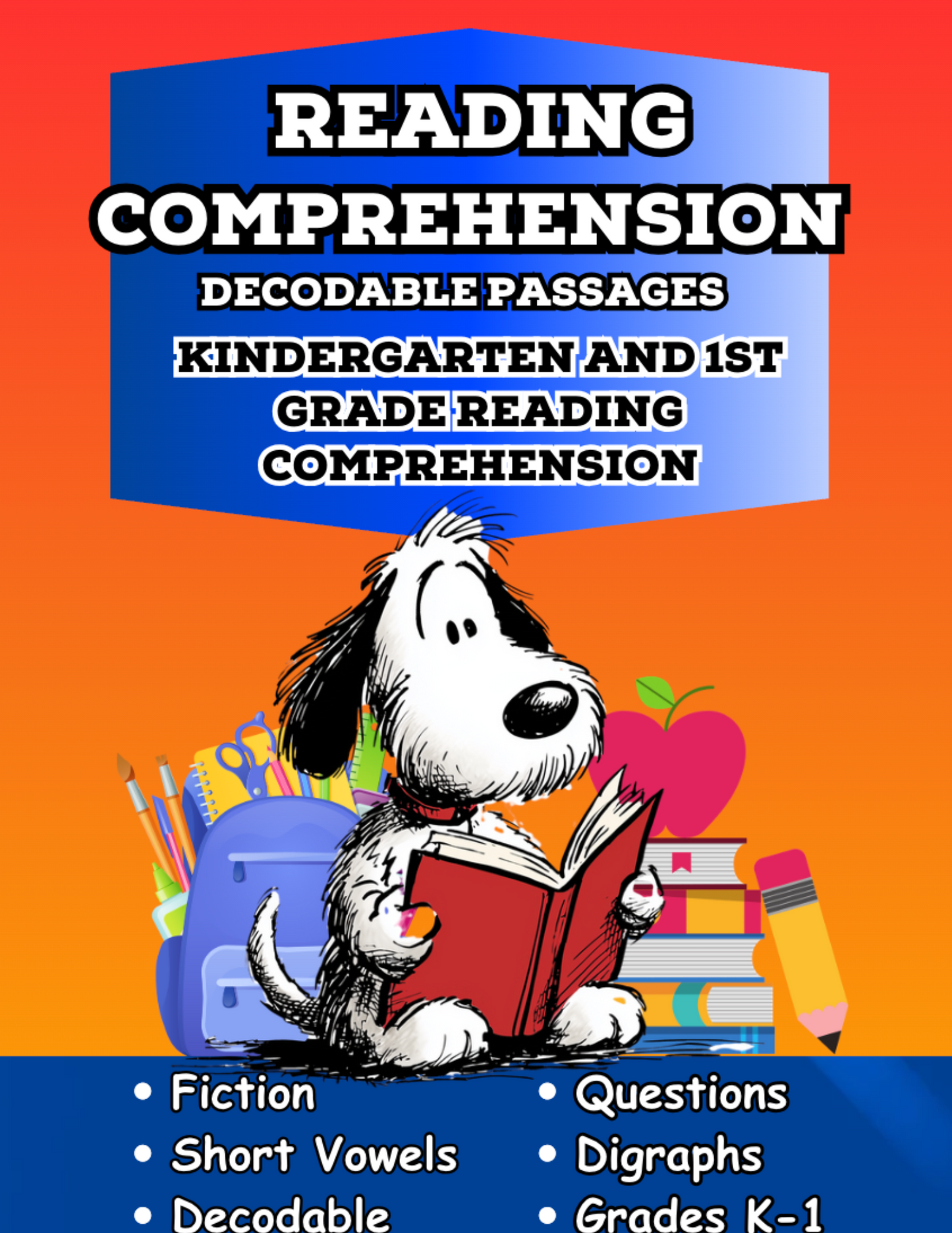 Kindergarten Reading Comprehension Decodable Passages 1