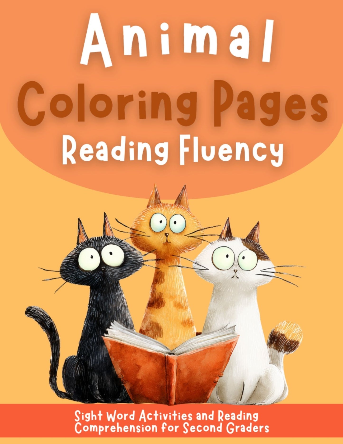 Animal Coloring Pages Reading Fluency for Second Grade