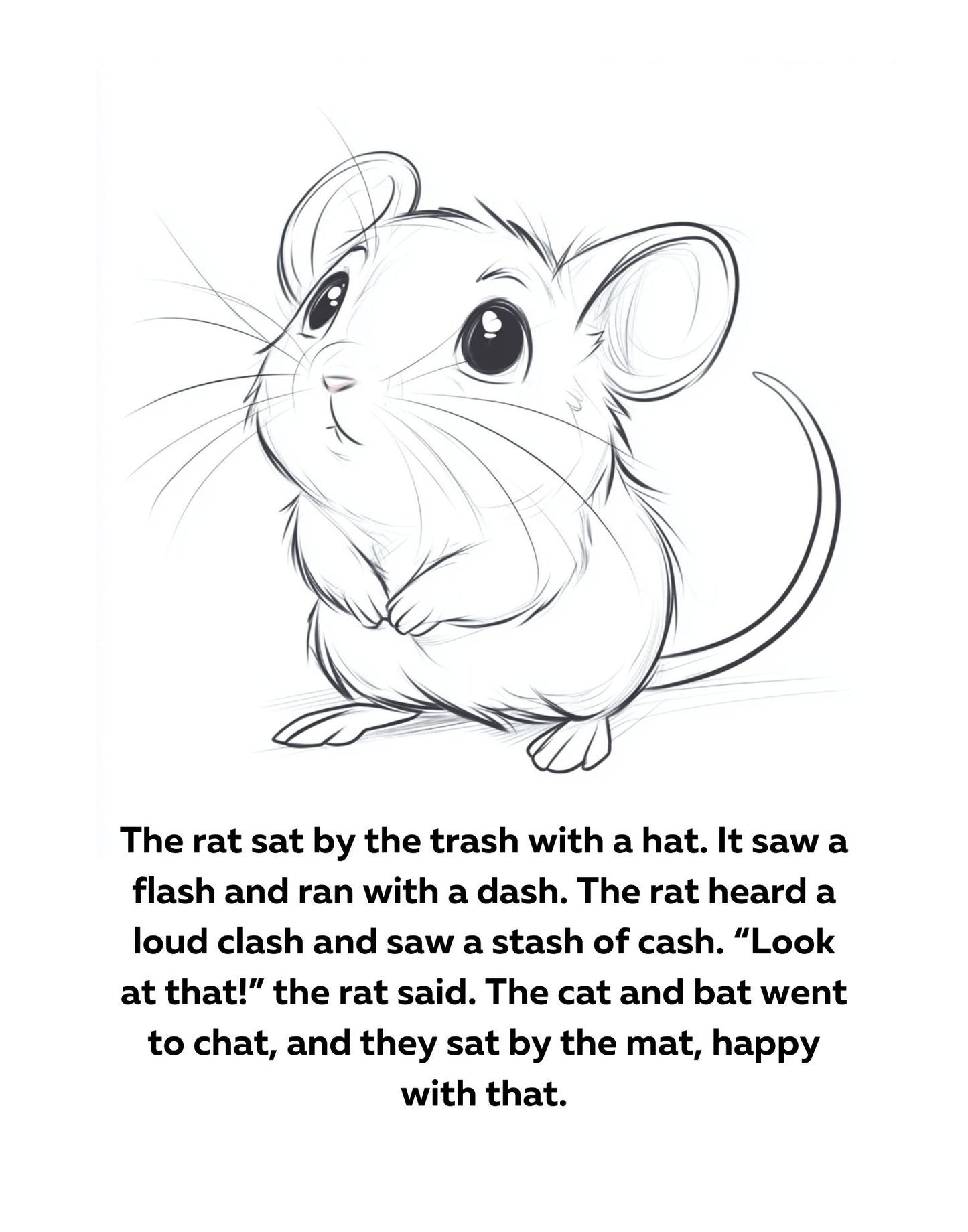 Decodable Coloring Book Word Families 1