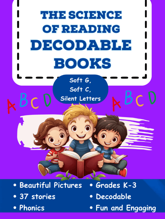 The Science of Reading Decodable Readers: Soft and Silent Letters