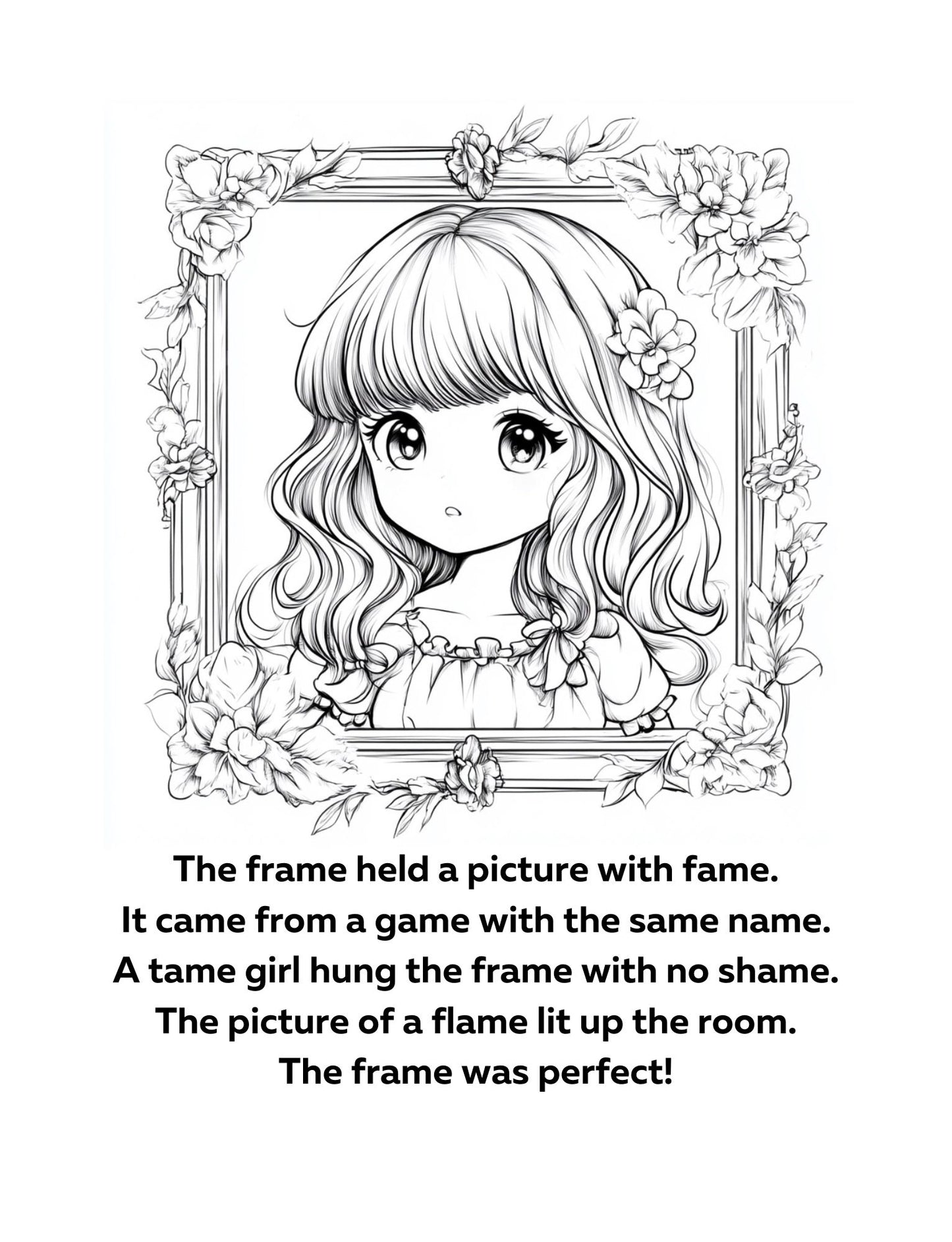 Decodable Coloring Book Word Families 3
