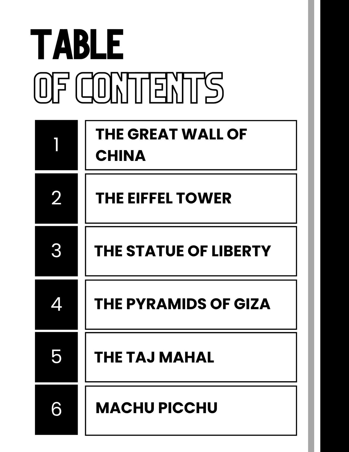 Wiz Kids Reading Test Grade 4: Famous Landmarks Around the World