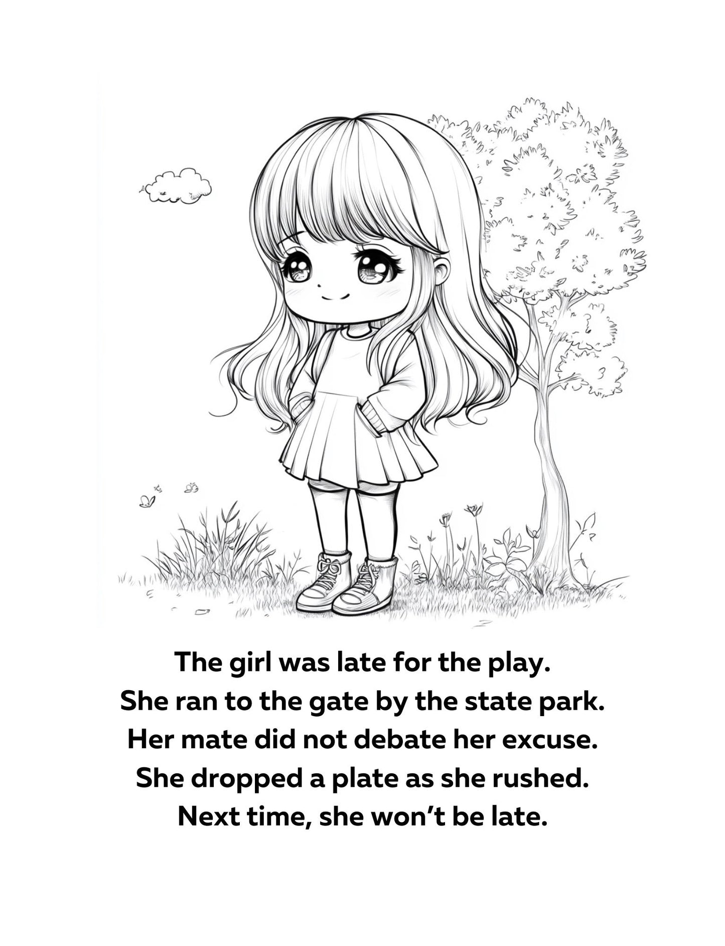 Decodable Coloring Book Word Families 3
