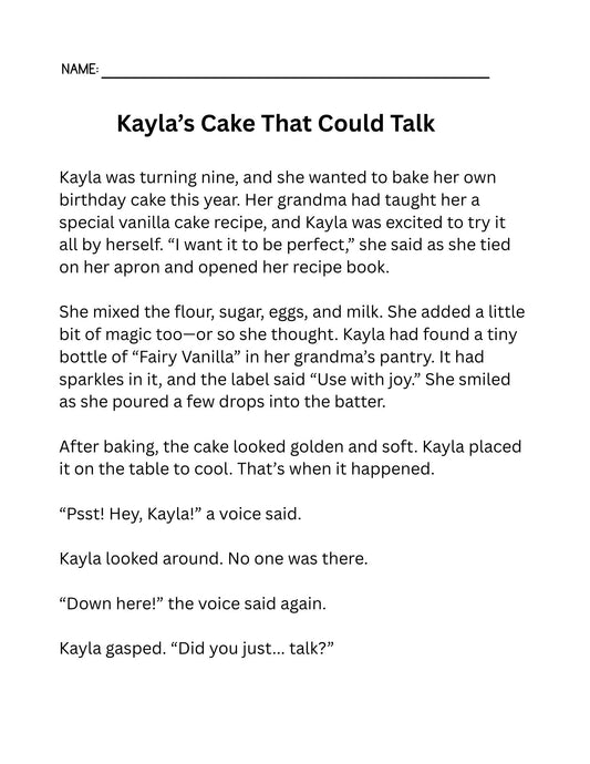 Third Grade Reading Fluency Happy Birthday Coloring Pages