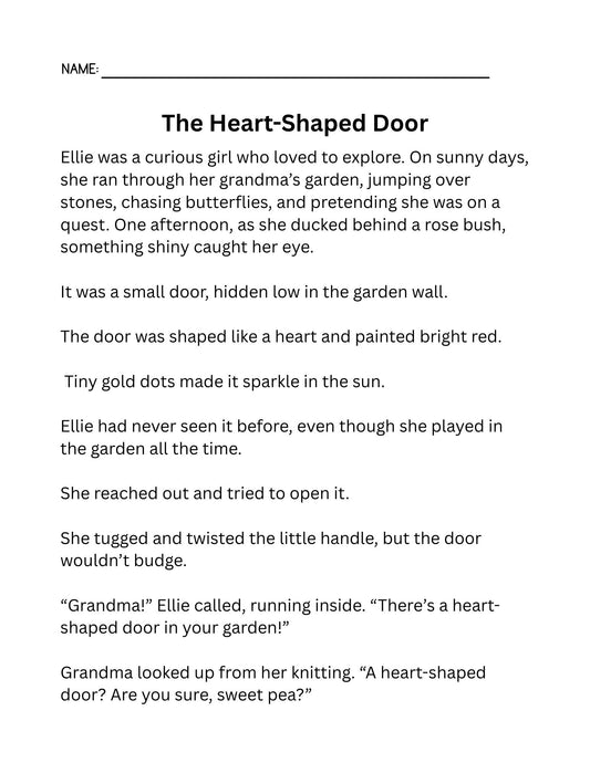 Third Grade Reading Fluency Heart Coloring Pages