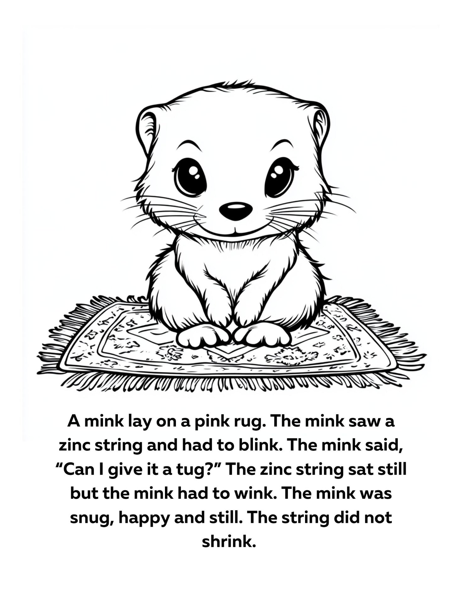 Decodable Coloring Book Word Families 2