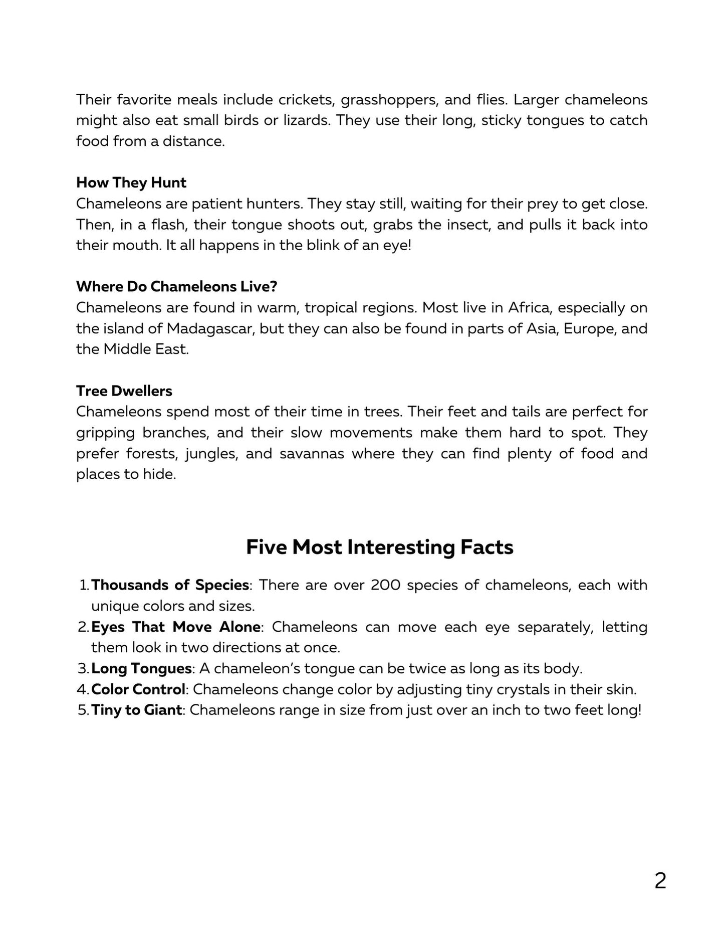 30 Minute Reading Test Grade 3:Animal Camouflage