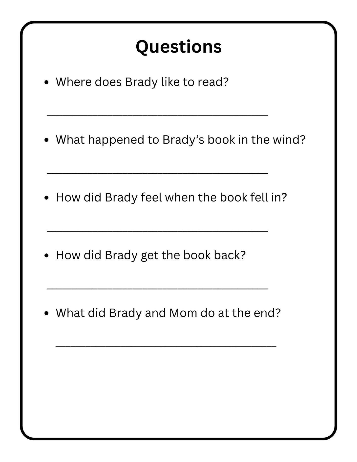 First Grade Reading Comprehension Decodable Passages 4