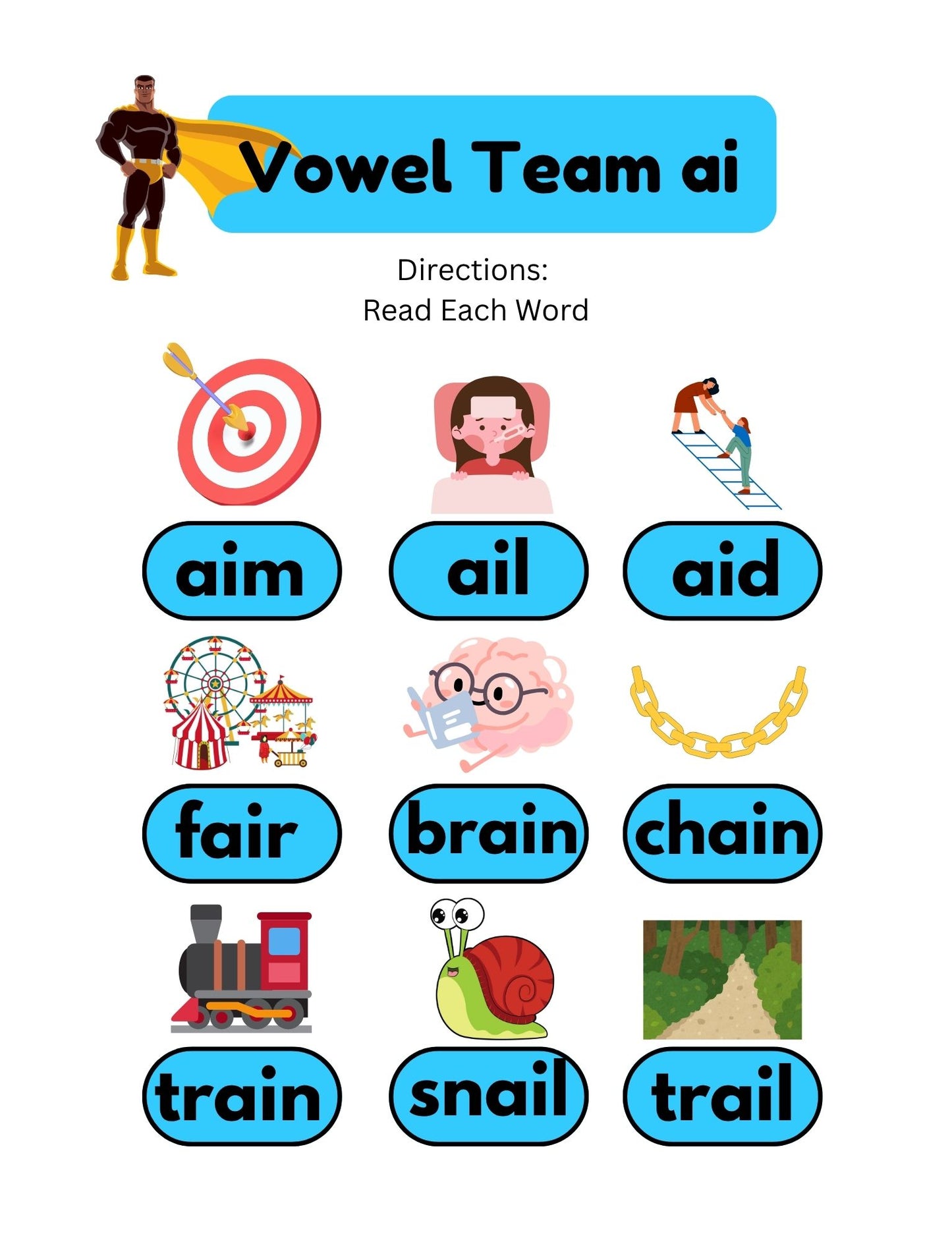 Phonics Heroes Decodable Books for K-2: Vowel Teams