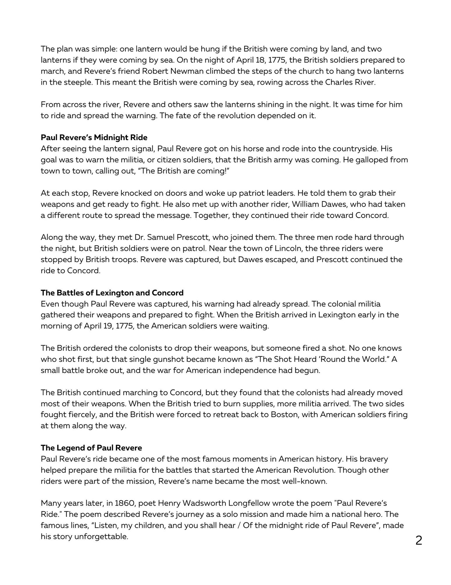 Wiz Kids Reading Test Grade 4: Stories from the American Revolution