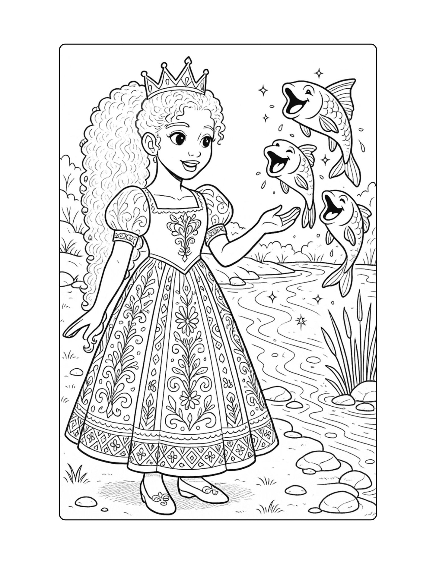 Fourth Grade Reading Fluency Princess Coloring Pages