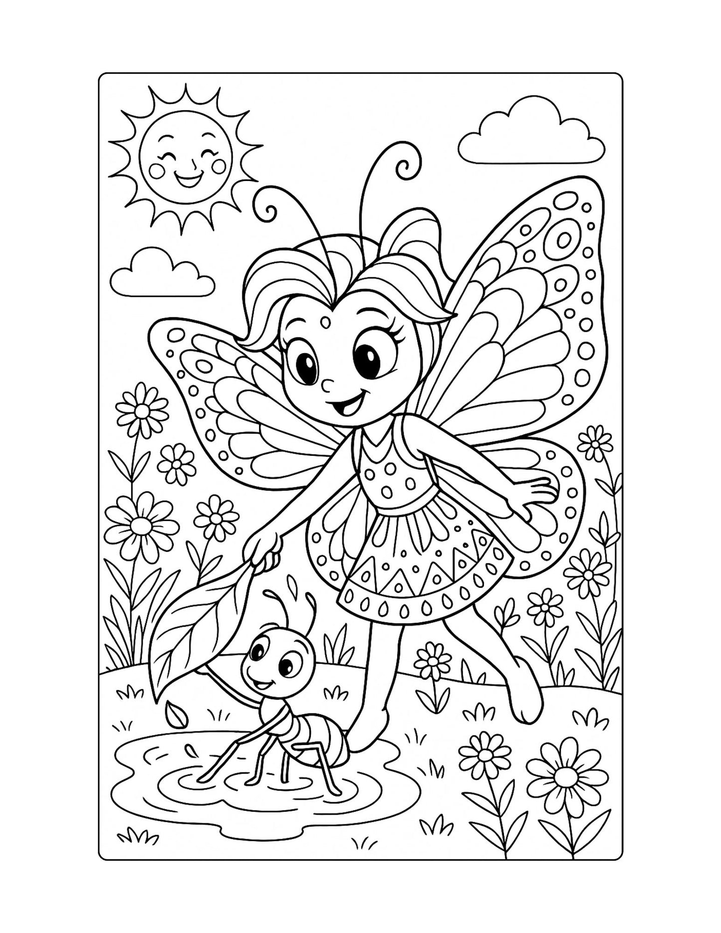 Butterfly Coloring Page Reading Fluency for Second Grade