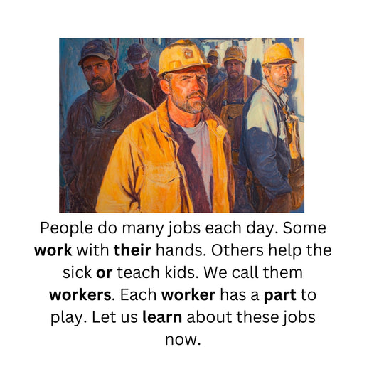 Learn to Read with Orton Gillingham Decodable Readers: Jobs People Do and Controlled R Sounds