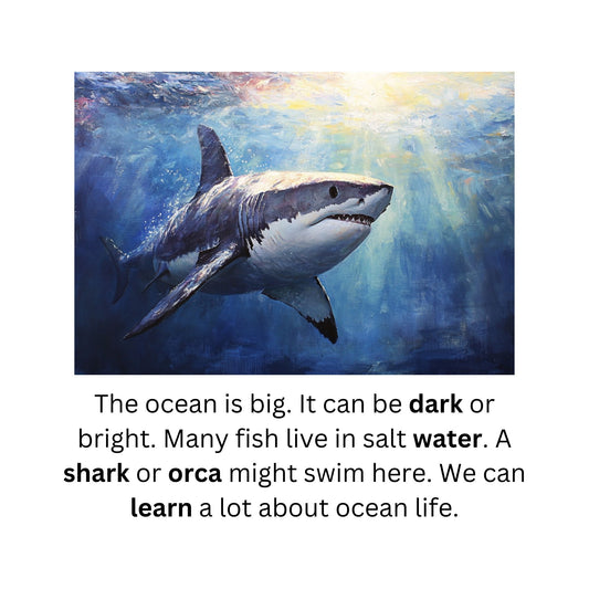 Learn to Read with Orton Gillingham Nonfiction Decodable Readers: Ocean Life and Controlled R Sounds