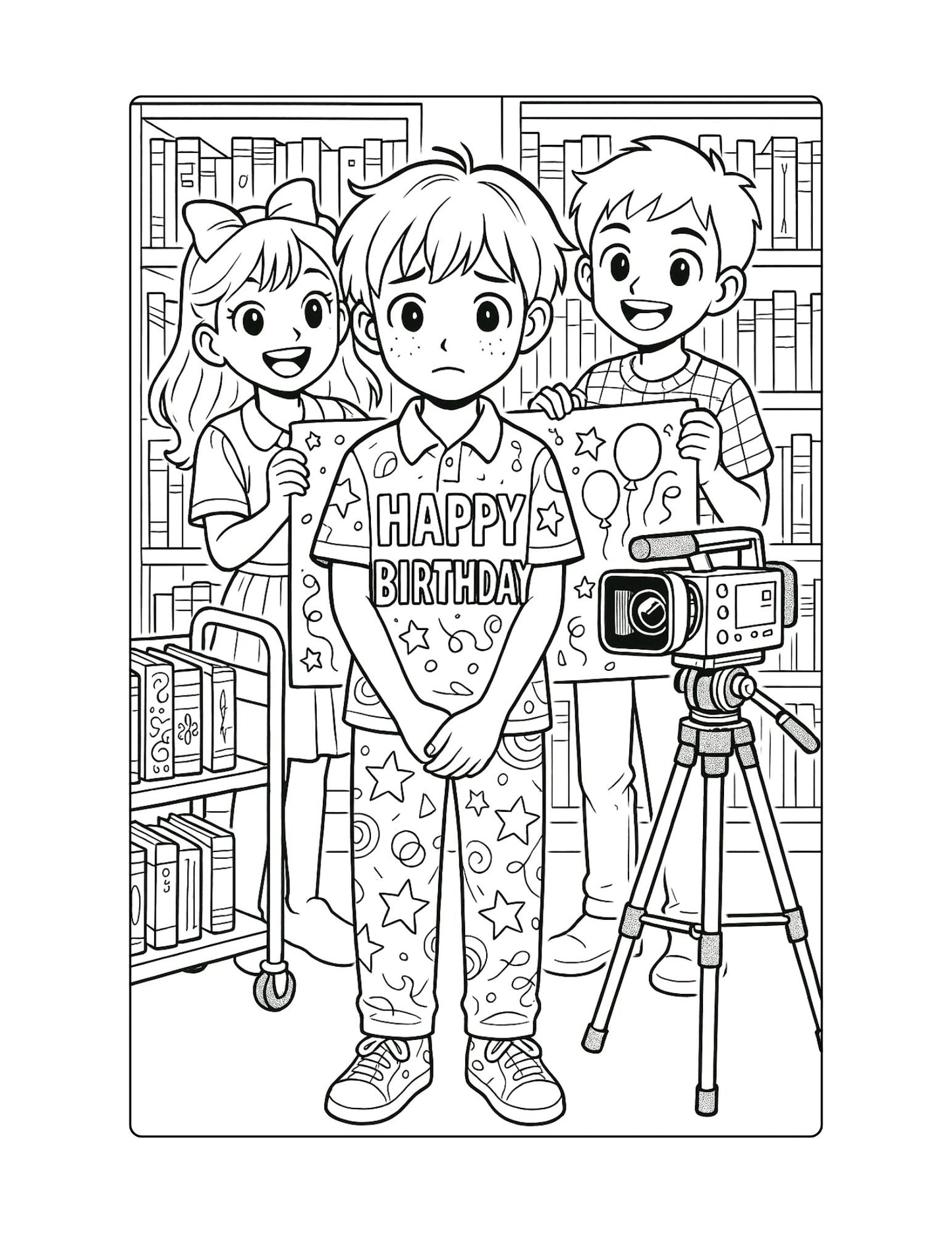Fourth Grade Reading Fluency Birthday Coloring Pages