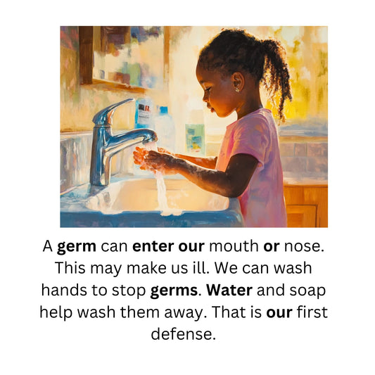Learn to Read with Orton Gillingham Nonfiction Decodable Readers: Germs and Controlled R Sounds