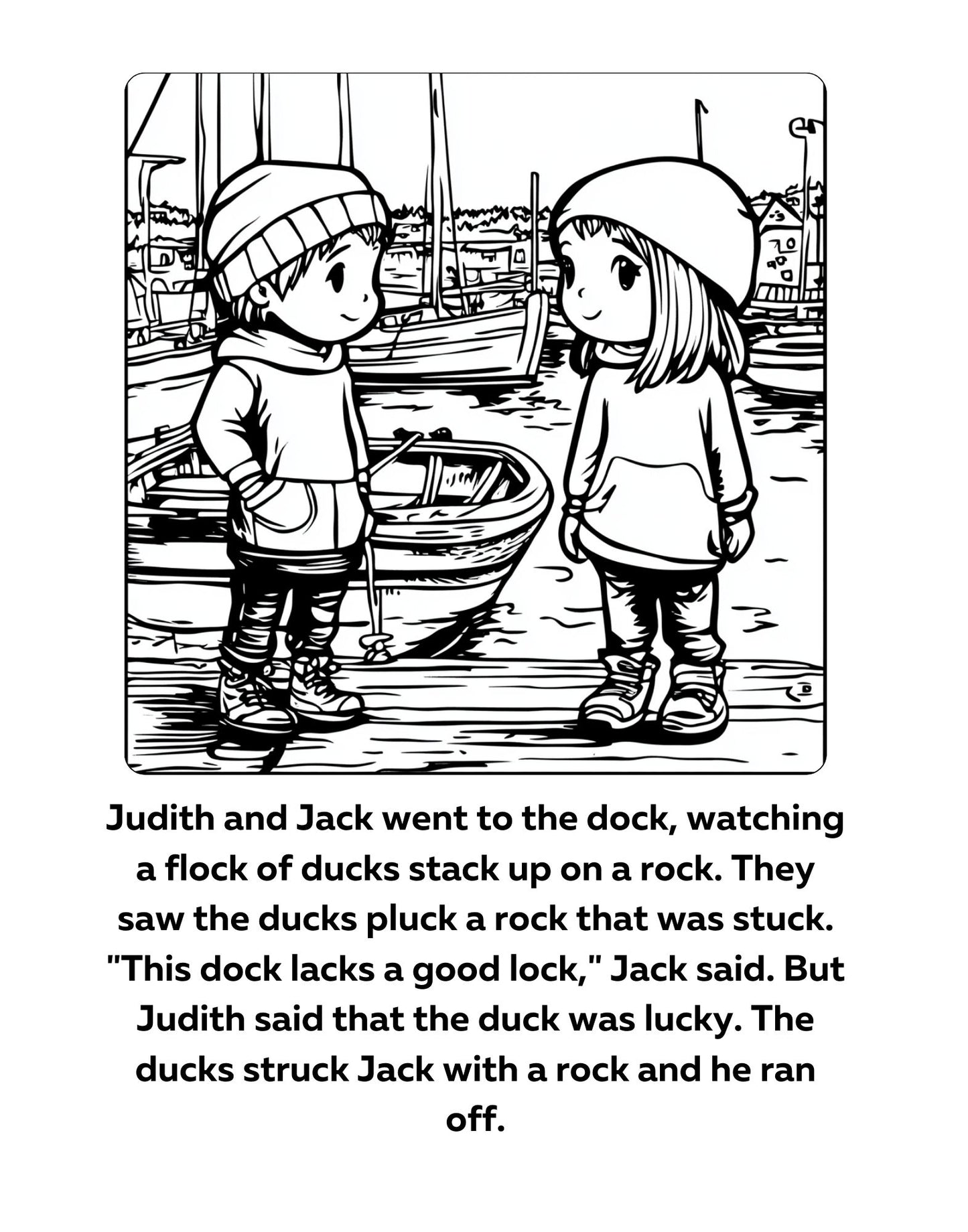 Decodable Coloring Book Word Families 1