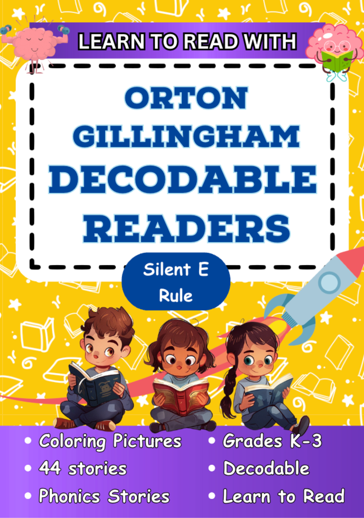 Silent E decodable reader cover