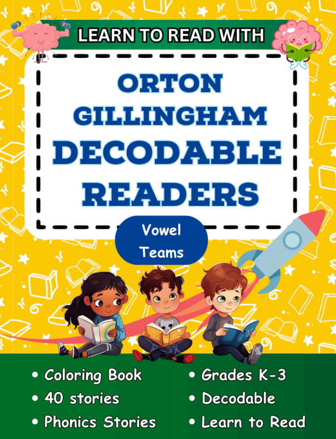 Orton Gillingham Decodable Readers Vowel Teams