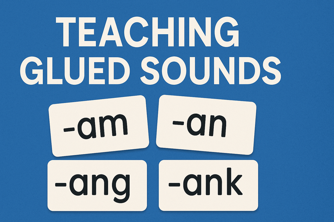The Only Guide to Teaching Glued Sounds You Need: Activities, Examples, + Free Decodable Reader set
