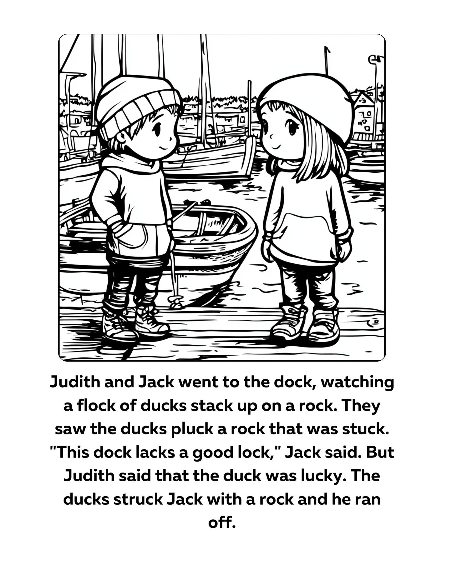 Decodable Coloring Pages for Word Families