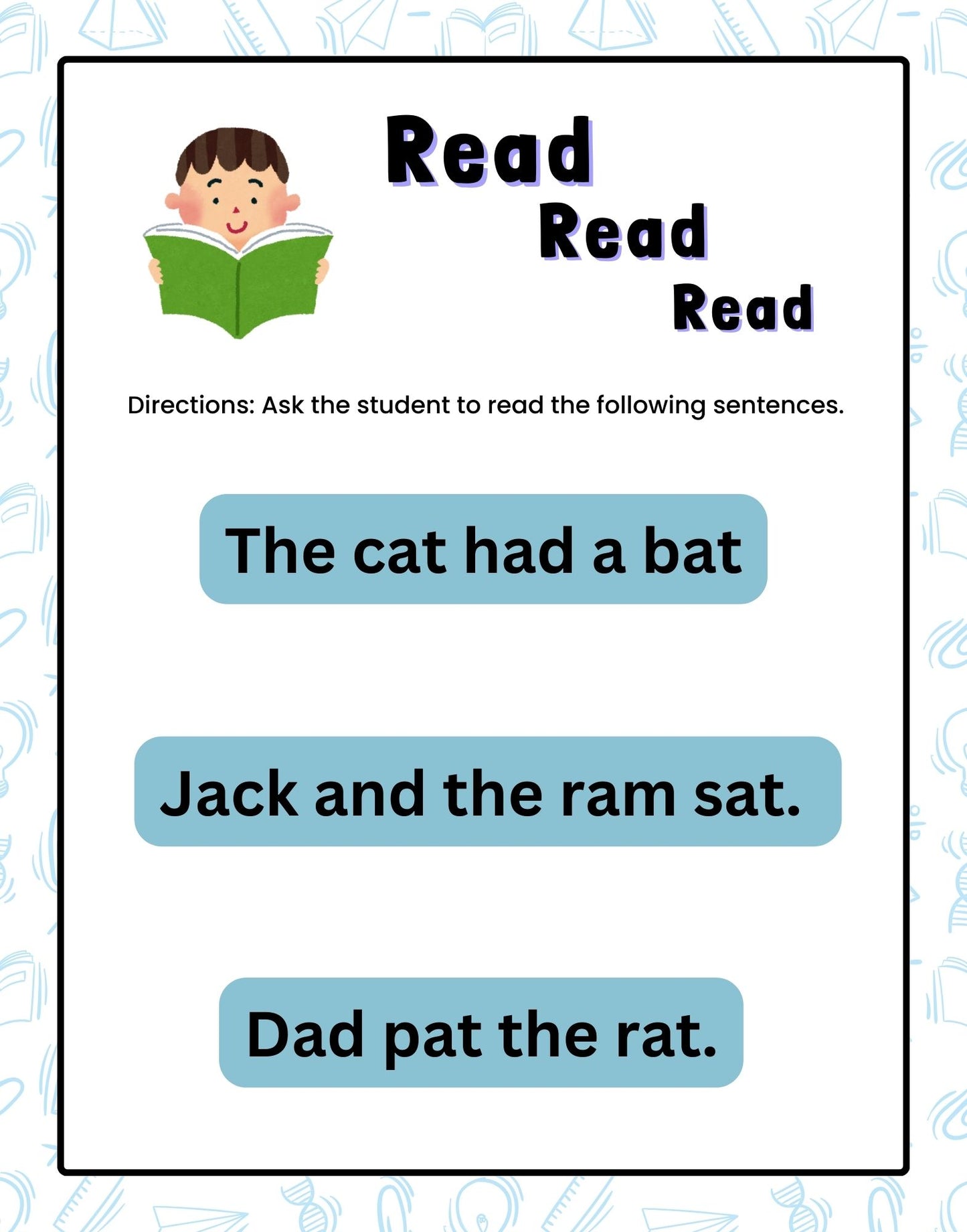 Teach me to Read with Orton Gillingham Materials Workbook: Phonemic Awareness, and Phonics Activities