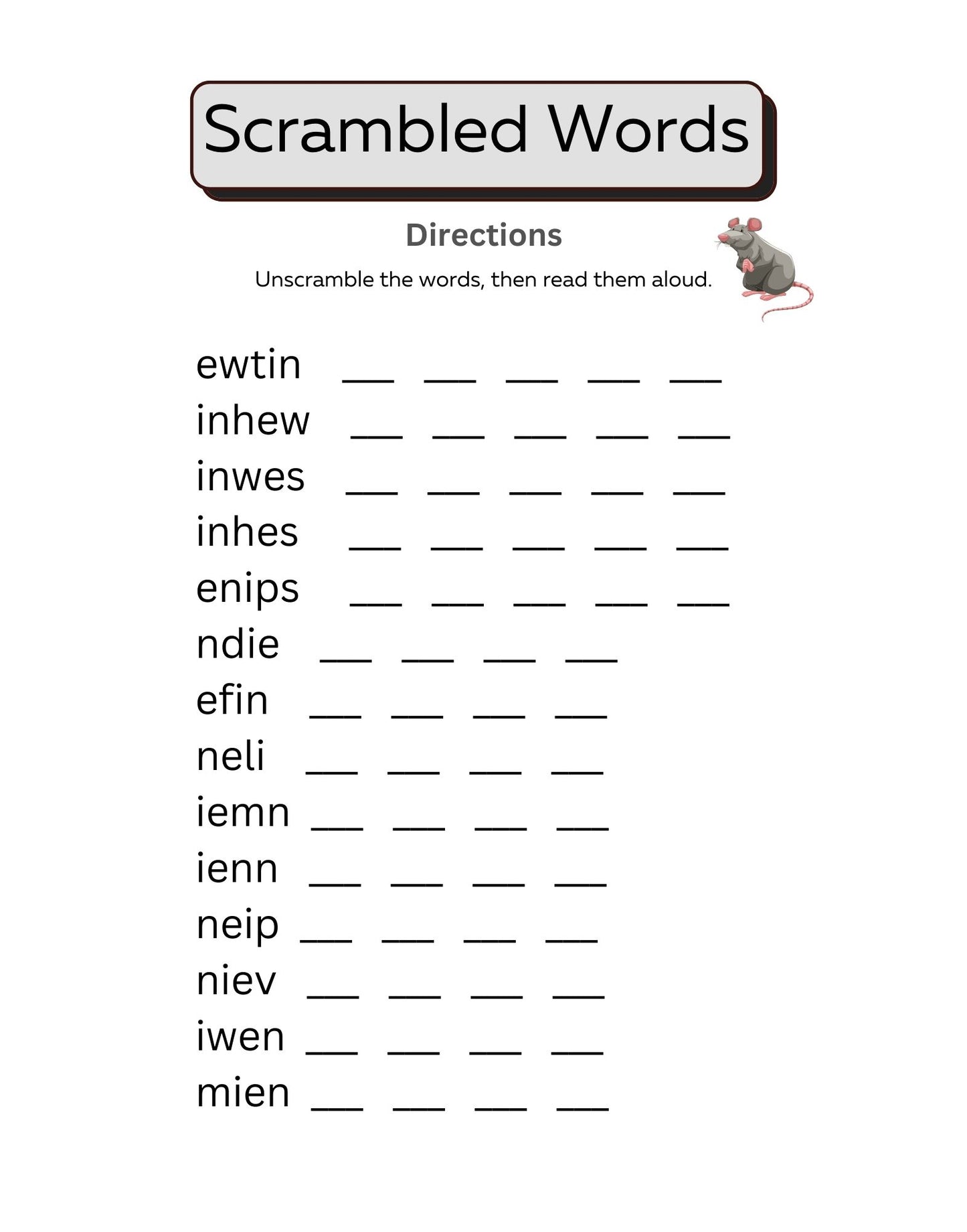 The Science of Reading Decodable Readers: Word Families 4 Phonics Workbook