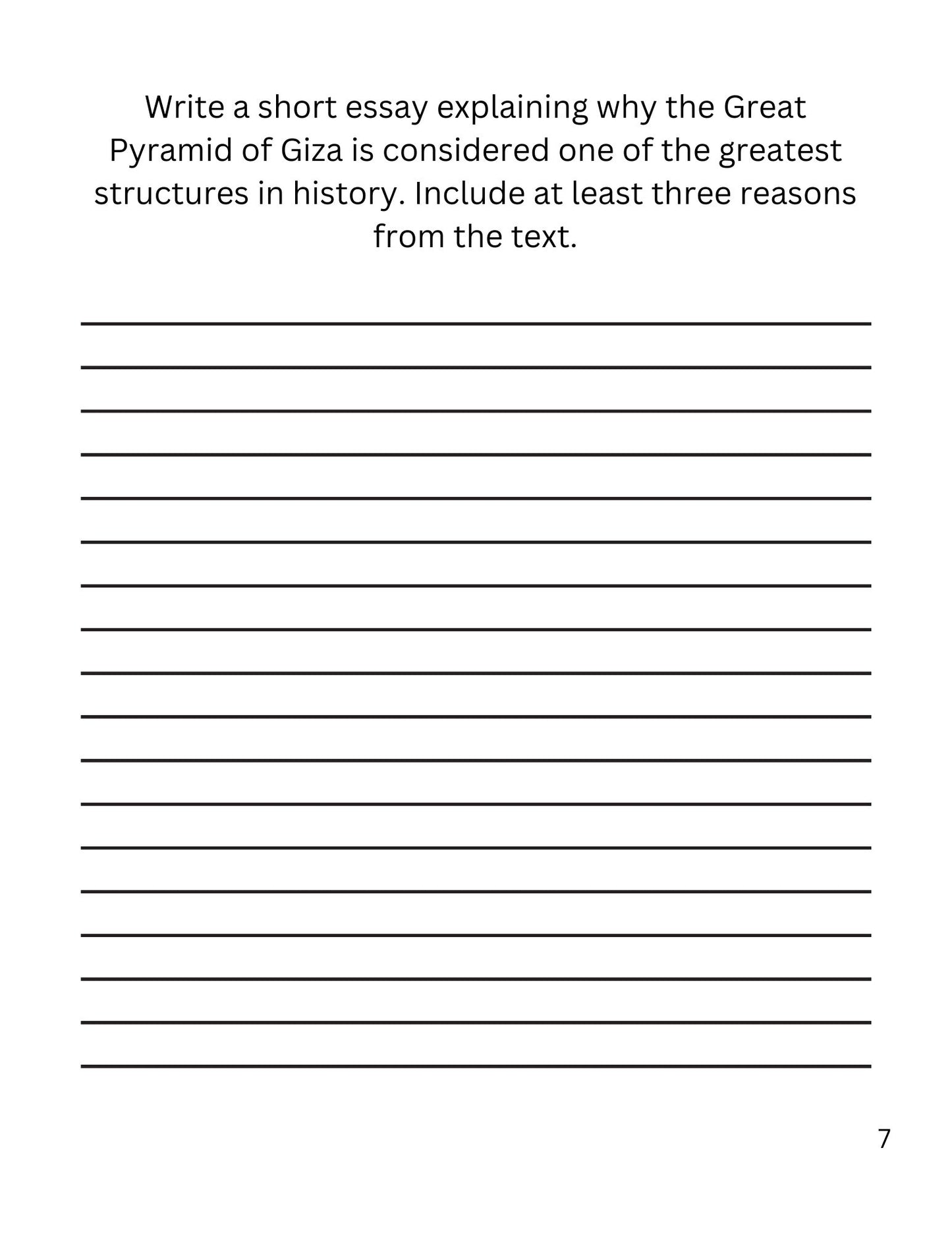 WIZ KIDS READING TEST GRADE 5: Great Structures of History