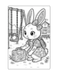 Bunny Coloring Page Reading Fluency for Second Grade