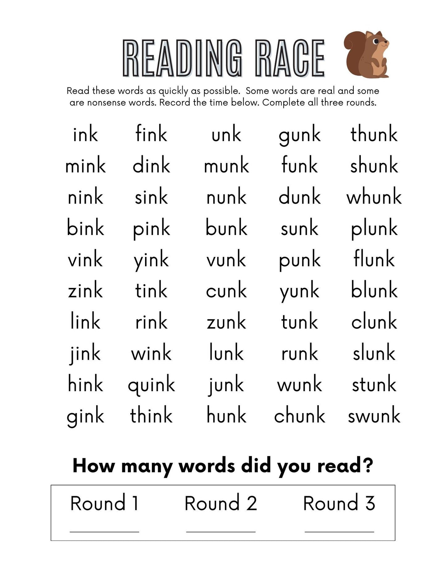 The Science of Reading Decodable Readers: Word Families 2 Phonics Workbook