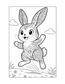 Bunny Coloring Page Reading Fluency for Second Grade