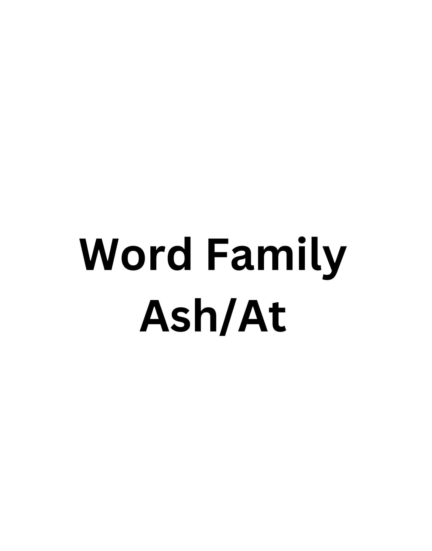 Decodable Coloring Pages for Word Families