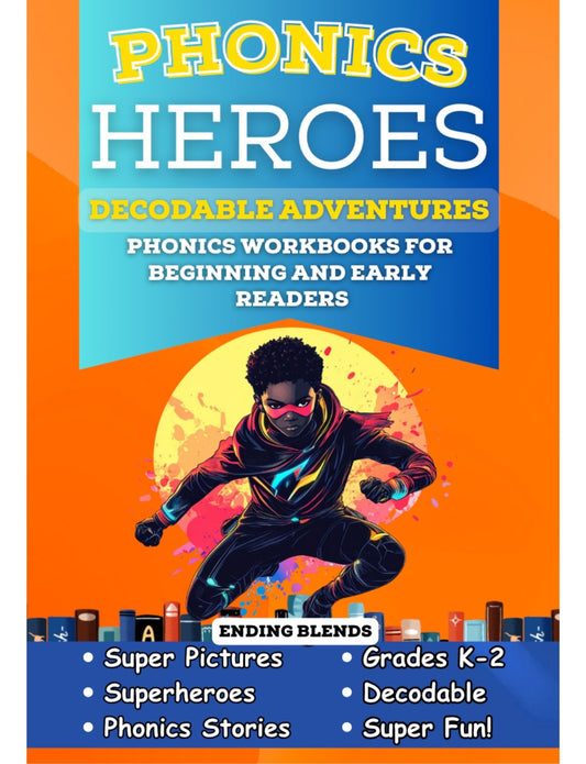 Phonics Heroes Decodable Books for Kindergarten and First Grade