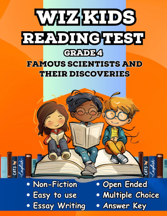 Wiz Kids Reading Test Grade 4: Famous Scientists And Their Discoveries