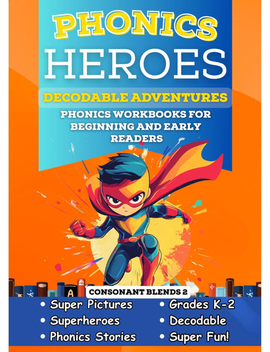 Phonics Heroes Decodable Books for Kindergarten