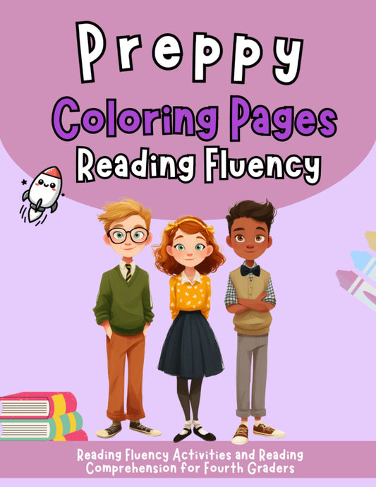 Fourth Grade Reading Fluency Preppy Coloring Pages