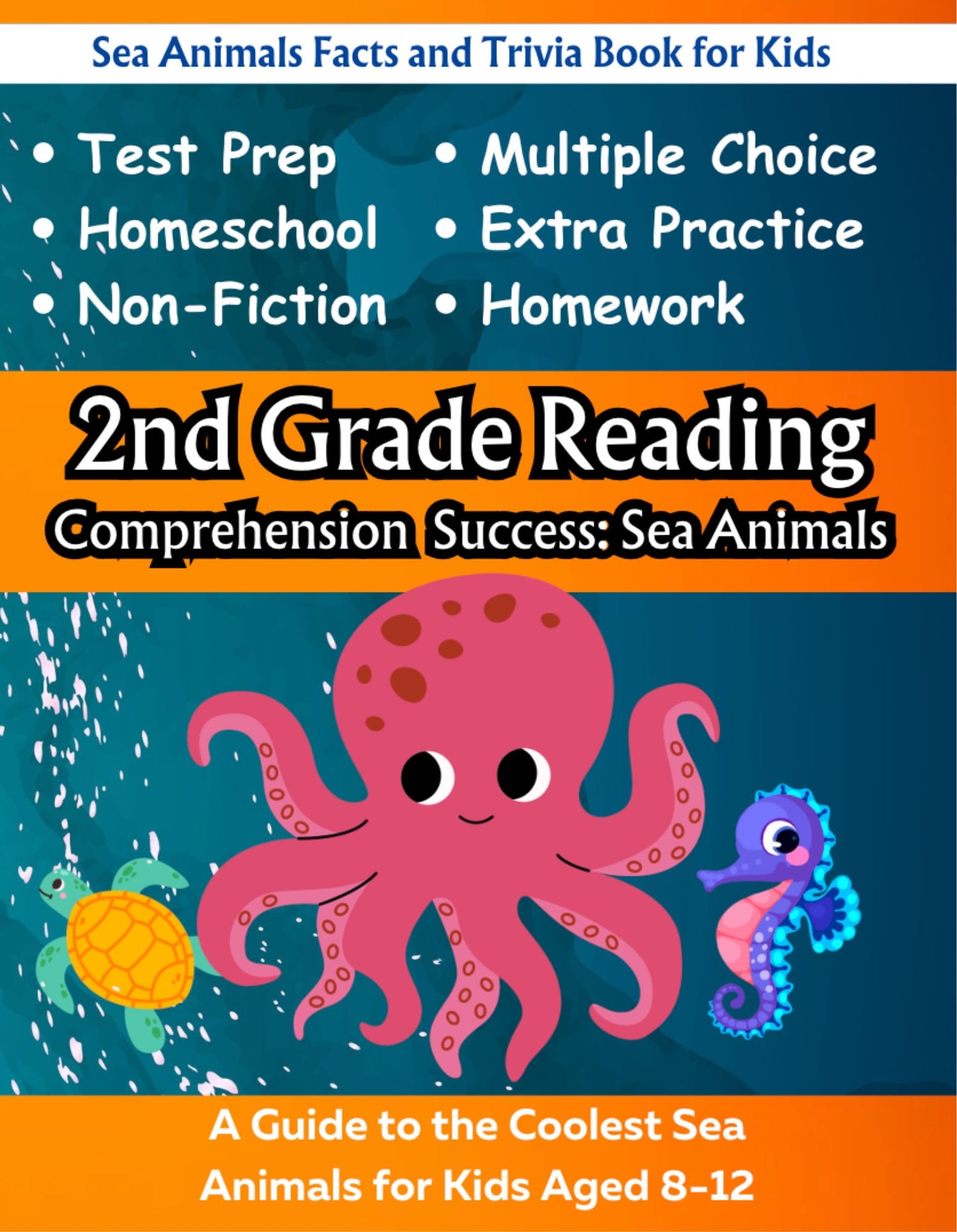 2nd Grade Reading Comprehension Success: Sea Animal Edition