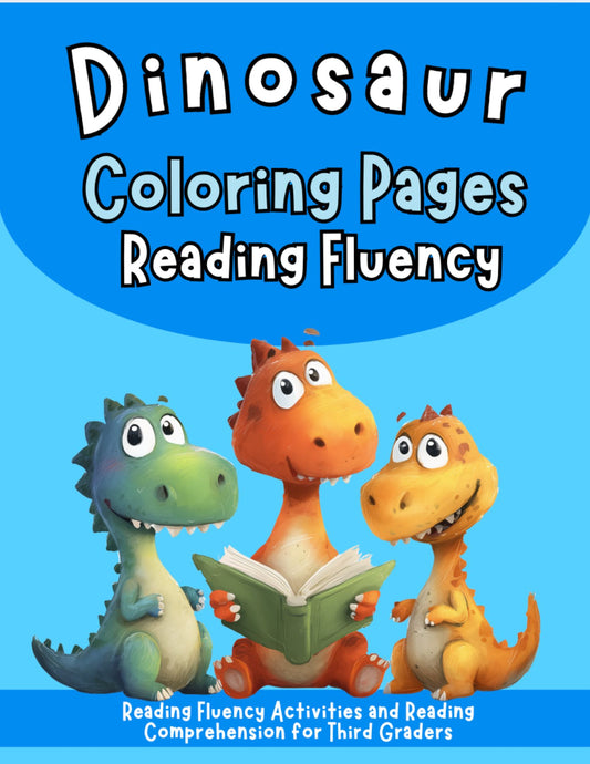 Dragon Coloring Pages Reading Fluency: Third Grade