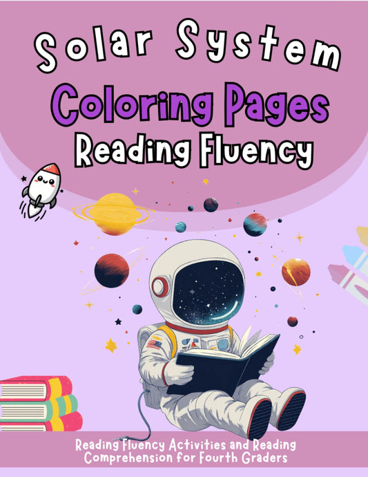 Fourth Grade Reading Fluency Solar System Coloring Pages