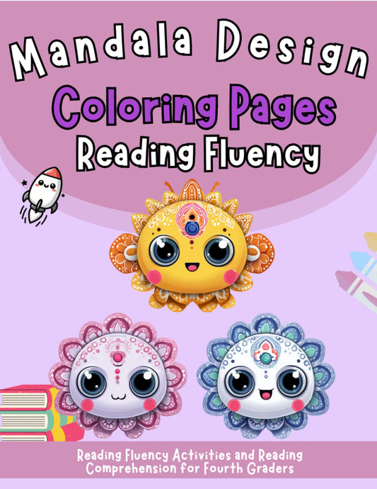 Fourth Grade Reading Fluency Mandala Coloring Pages